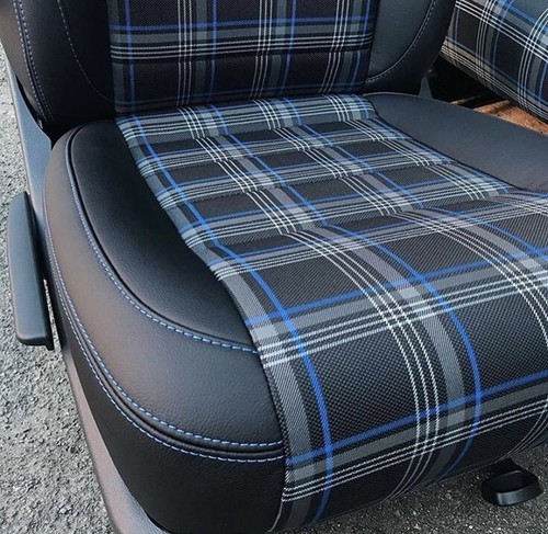 Gti plaid car upholstery - gti,